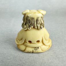 画像4: 象牙　根付　獅子舞 (4)