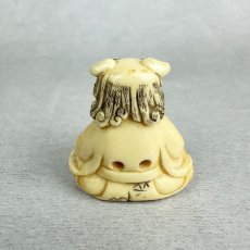 画像8: 象牙　根付　獅子舞 (8)