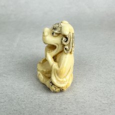 画像9: 象牙　根付　獅子舞 (9)
