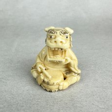 画像11: 象牙　根付　獅子舞 (11)