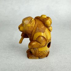 画像2: 象牙　根付　三番叟（猿） (2)