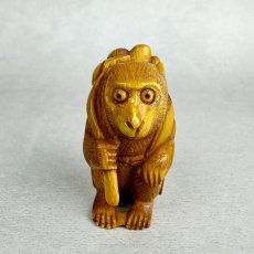 画像4: 象牙　根付　三番叟（猿） (4)