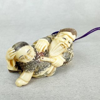 根付 - 古美術 雨蛙